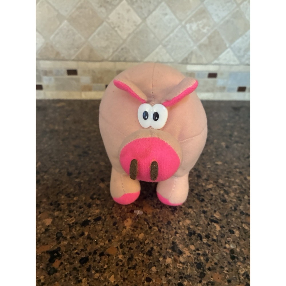 Vintage Cloud 9 Plush Pig Carnival Prize Toy Dan Brechner Stuffed Animal